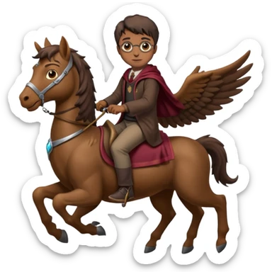 hippogriff and harry potter sticker
