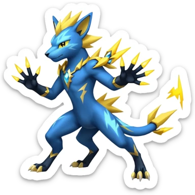 Luxio-Luxray-Zeraora-Manectric-fusion (full body) sticker