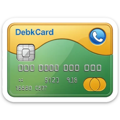 bank debitcard sticker