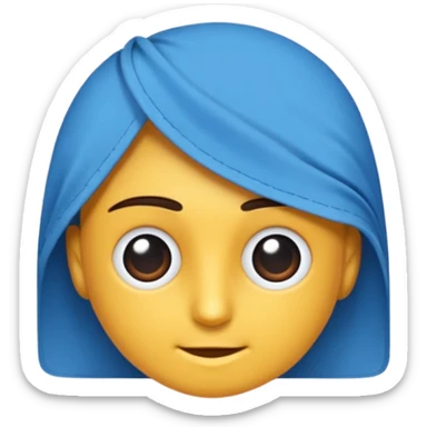 ⚽bu şekilde tam yuvarlak bir mavi tik sticker