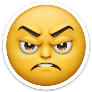 deadly look emoji sticker