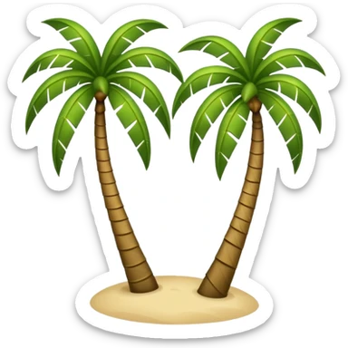 florida plam trees sticker