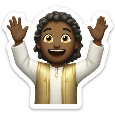 Praising the lord sticker