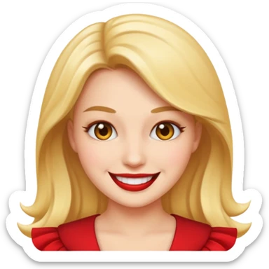 “Emoji girl, femme fatale sticker