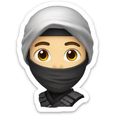 Ninja white dev sticker