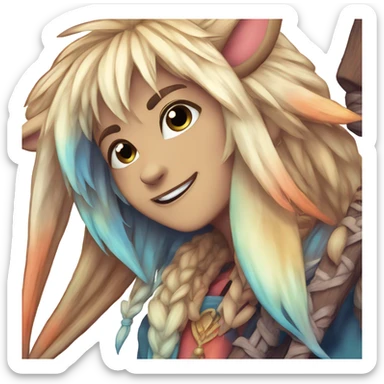 Colorful Fionbri by Falvie-Griffsnuff-Kamirah-LiLaiRa sticker