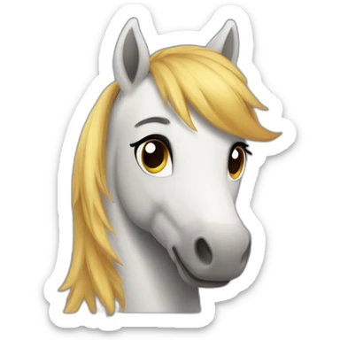 un poney sticker