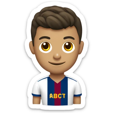 Cristiano ronaldo cr7 camiseta de Barcelona  sticker