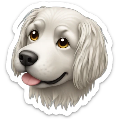 dog mops sticker