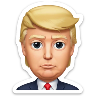 Donald  Trump hyperrealistic sticker