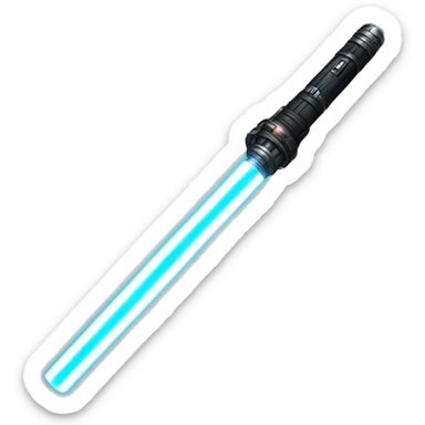 black lightsaber starwars sticker