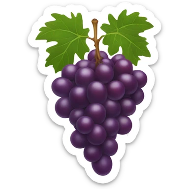 Grapes that are the color red sticker