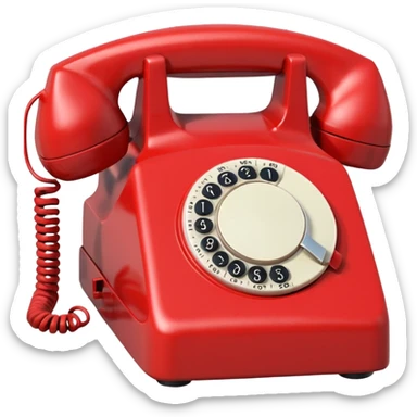 Phone hotline phone sticker