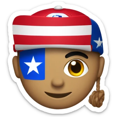 Puerto Rican flag and Mets logo sticker