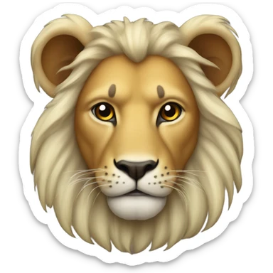 León animal feo sticker