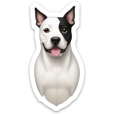 surfboard black and white amstaff sticker