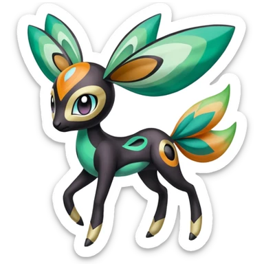 Meloetta-Gabite-Keldeon-Pokémon-Fakémon-fusion-hybrid-creature sticker