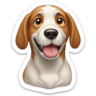 hunchback dog sticker