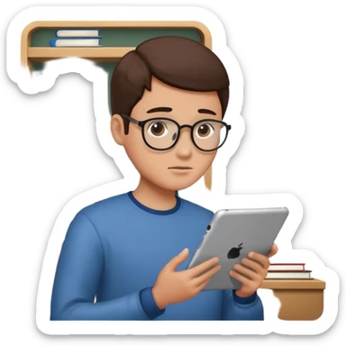 ipad studying sticker