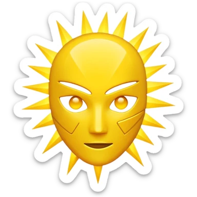 spark icon, faceless sticker