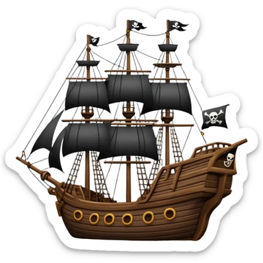 Crea un emoji di un timone di una nave pirata sticker