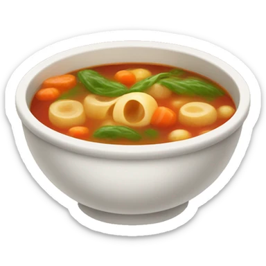 warm minestrone soup sticker