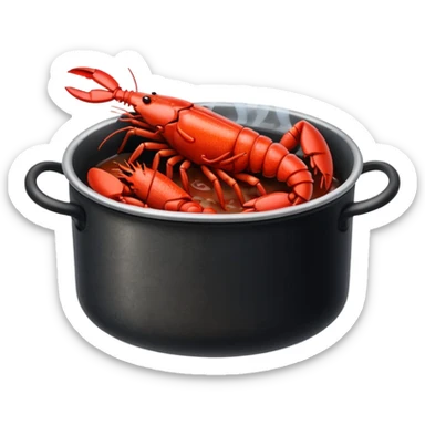 a lot of crayfish in the pot sticker