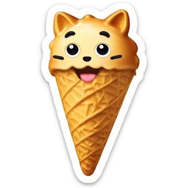 Taiyaki ice cream sticker
