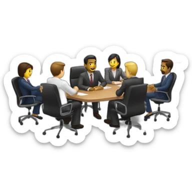 bussines meeting sticker