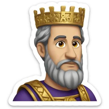 white byzantine emperor maurice sticker