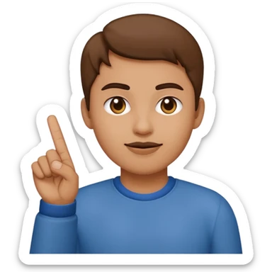 Een mix van een smiley die een middelvinger op steekt en deze: 🥰 sticker