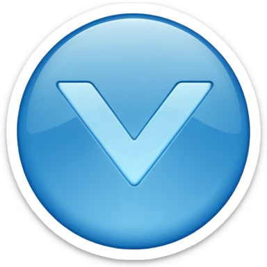 Blue verification checkmark emoji. sticker