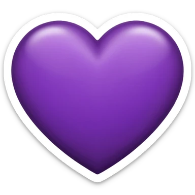 Dark purple heart sticker