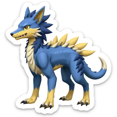 Digimon-Lombax-Sergal-Zeraora-Nargacuga-Fakemon full body sticker