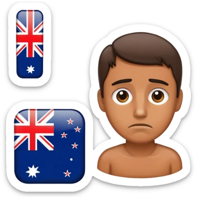 leaving australia  sticker