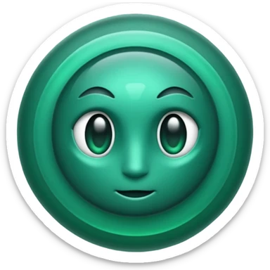 create for me pulsating emoji based on this 🫶, make it dark dark dark emerald with texture of actual emerald and pulsating from smaller to bigger sticker