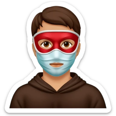 masked person venice sticker