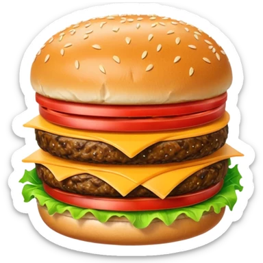Double meat burger sticker