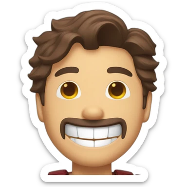 Tony stark laughing sticker