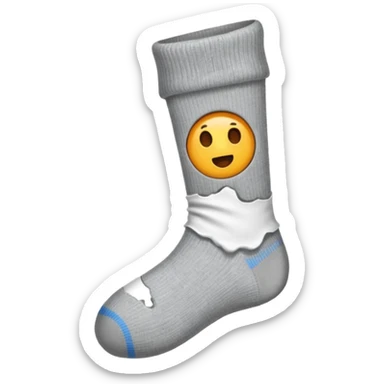sock with a hole sticker