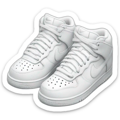 white nike shoes sticker