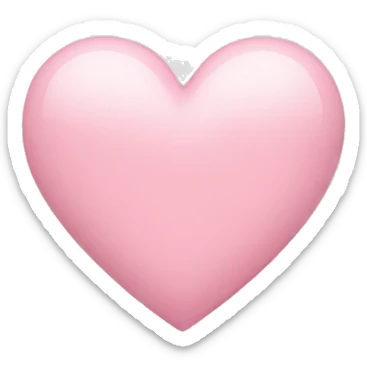 Light pink heart sticker