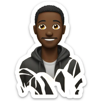 Black dude in cornfield sticker