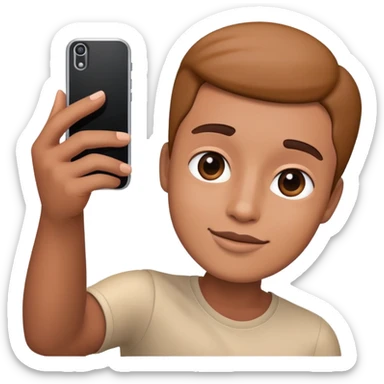 smartphone taking a selfie sticker
