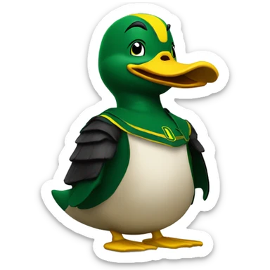University of Oregon Duck mascot sticker