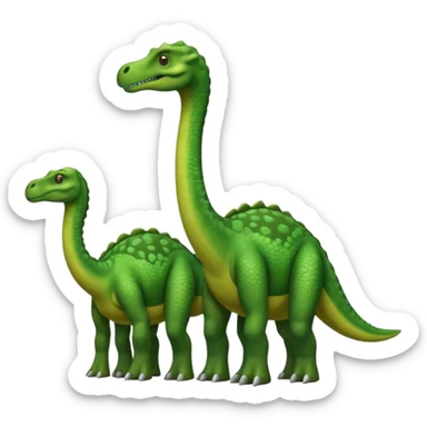 two-headed sauropod sticker