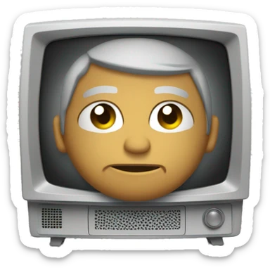 Tv vieja  sticker
