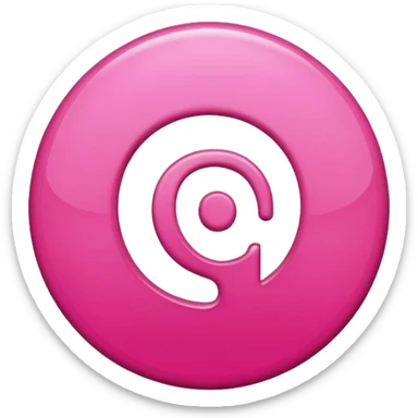 Pink 3d Pinterest logo
 sticker