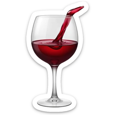 Red wine point sticker