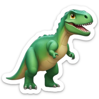 Un dinosaures qui rigole sticker